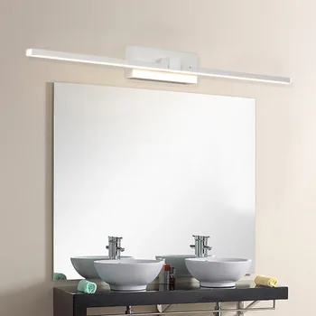Nordic Espelho de LED Faróis Moderna casa de Banho Lâmpada do Espelho do Banheiro, Armário de Maquiagem Lâmpada de Luz a Vaidade Interior Espelhado Lâmpada de 110-240V