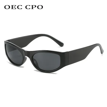 OEC CPO Colorido Punk Óculos de sol das Mulheres de Óculos de Desporto de Óculos de Sol dos Homens de Moda de Olhos de Gato de Óculos UV400 Tons da Moda Punk Óculos