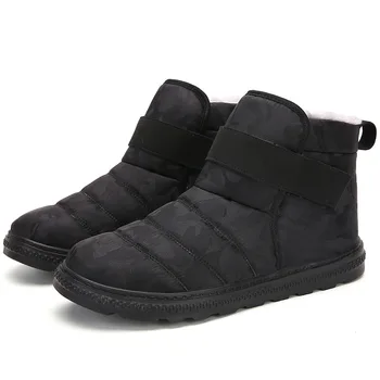 Homens Botas Leve Sapatos de Inverno para os Homens, Botas de Neve Impermeável Calçados de Inverno Plus Size 47 Escorregar no Unisex Tornozelo Botas de Inverno