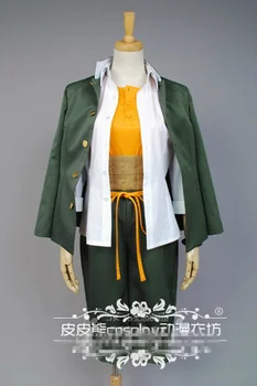 Hagakure Yasuhiro Cosplay Traje Unisex Anime Danganronpa 3 -A Final do Cosplay Fantasia (casaco+camisa+blusa amarela+cinto)