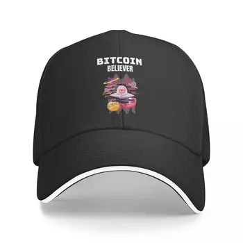 Bitcoin Crente Cryptocurrency Promo Homens e Mulheres caps de Impressão Anime de Baseball hip hop Vintage casquette