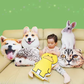 Foto personalizada travesseiro cobertor multifuncional DIY logotipo cão gato Imagem de decoração de casa Almofada da cama do artigo Criativa de Presente de Aniversário quente