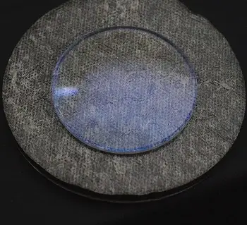 1,2 mm de ponta Grossa Duplo Cúpula Mineral Cristal do Relógio com uma Tonalidade Azul de Vidro Redonda 28mm a 37,5 mm W1127