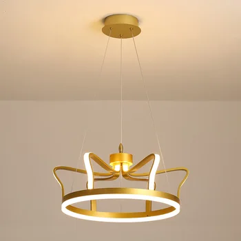 Moderno Coroa de Ouro de Design Lustres, Lâmpadas de LED a Decoração da Arte do lustre Para Sala, Quarto, Cozinha Ilha