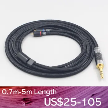 LN007519 2,5 mm 4.4 mm de Nylon Super Macio Cabo OFC Para de 0,78 mm Televisão Passo JH Áudio JH16 Pro JH11 Pro 5 6 7 BA Fone de ouvido Personalizado