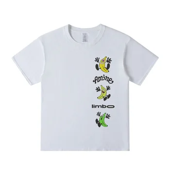 Amina – Limbo Bananas Unisex Funny T-Shirt De Hip Hop De Moda Gráfica Tees Homens Streetwear 100% Algodão T-Shirts Homens Mulheres Tops
