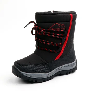 2020 Novas Botas De Neve De Crianças De Inverno Impermeável Sapatos Simples Quente Botas De Cano Alto Sapatos De Algodão Além De Veludo Meninas Meninos Crianças Botas