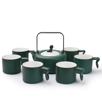 YIPINCI cerâmica 410ml bule bule do japão pote de chá ,chinês tradicional, bule para chá, bule para chá com alça de metal