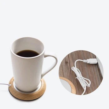 USB dispositivo de aquecimento de chávenas de Montanha-russa Caneca de Café Almofada mais Quentes Home Office Tabela Tapete de Chá de Leite de Bebida Placemat Aquecedor