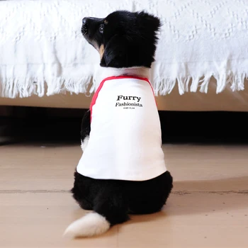 Letra Impressa Sleveless animal de Estimação Tee Camiseta Colete para Pequena Média Grande de Cães e Gatos, e Respirável Tecido Macio Especial de Verão
