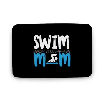 Natação Mãe Nadador Tapete Anti Derrapante De Tapetes Para Casa Quarto Pé Tapete De Natação Mãe Nadador Nadar Nadar Nadar Equipe De Natação Pr
