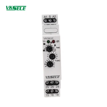 VKS632 5A 16A AC/DC 12-240V 10 tipos ajustáveis multi funções de temporizador do interruptor do relé